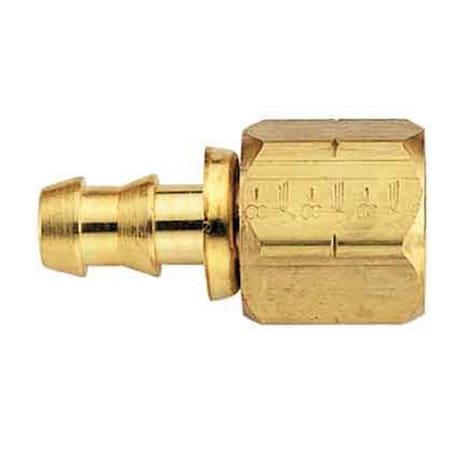 Aeroquip FBM1232 6 AN Socketless Hose End with Brass Fitting, Natural AERFBM1232