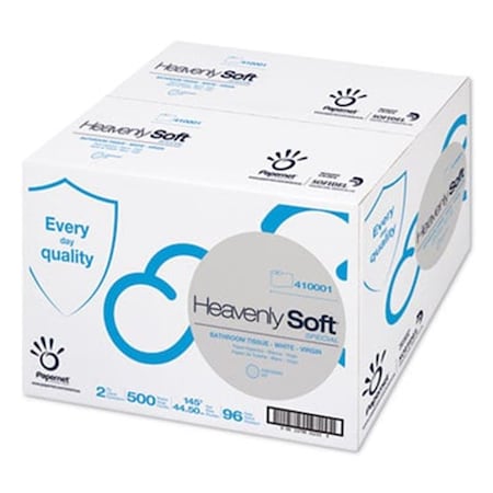 Papernet 4.1 in. x 146 ft. 2 Ply Heavenly Soft Toilet Tissue, White 410001