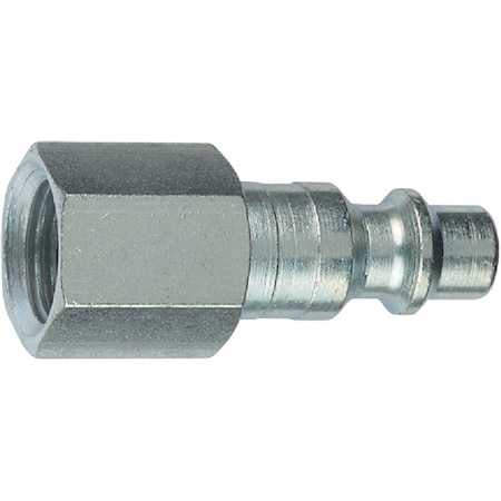 Tru-Flate Industrial/Milton 3/8'' FNPT Steel Industrial Plug 12-237