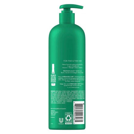 Nexxus Unbreakable Care with Keratin Collagen Biotin Anti-Breakage Shampoo, 16.5 Ounce, 4PK 69766065