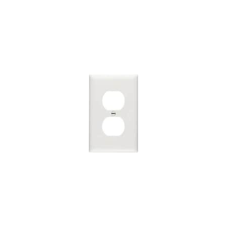 Pass & Seymour Wall Plate, Duplex Outlet, Urea, White SP8WUCC100