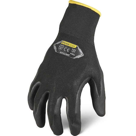 Ironclad Performance Wear Knit Gloves, Microfoam Palm, Knit, Black, XL, 1 PR SKCMF-05-XL