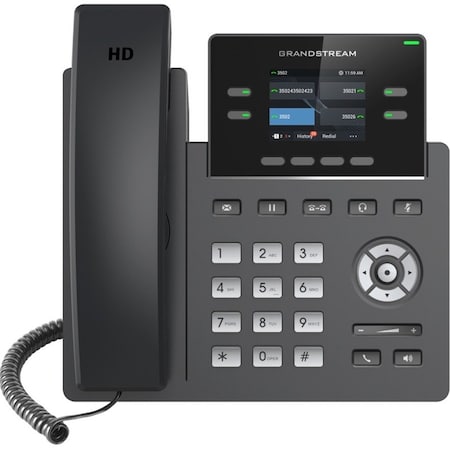 Grandstream Carrier-Grade IP Phone 2 SIP A Carrier-Grade Accounts POE , NOT WIRELESS PSU included GRP2612P