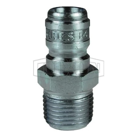 Dixon DQC E Straight Through Interchange Male Plug, 1/8-27 Nominal, NPTF, 303 Stainless Steel E1M1-S