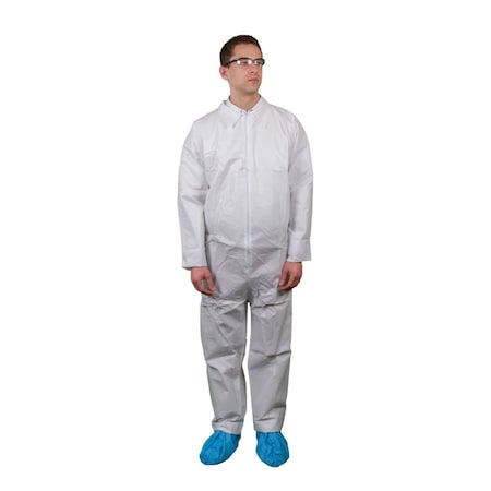 Keystone Collared Coveralls, 4xl, PK 25 CVL-KG-4XL