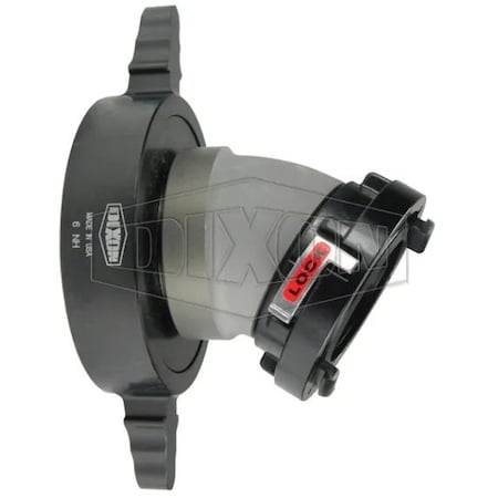 Dixon Long Handle Elbow with Buna-N Gasket, 4 x 6 in Nominal, Storz x Female NST NH Swivel End Style, Al SFSA30-4060F-LH