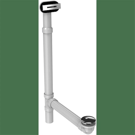 Jacuzzi Plastic Toe-Tap Drain Kit, Polished Chrome MF35827