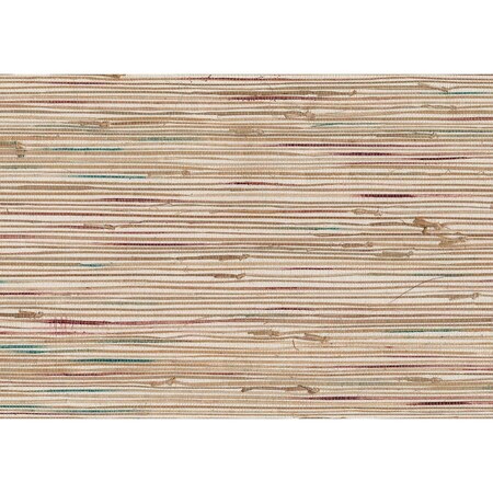 Advantage Ken Khaki Grasscloth Wallpaper 4018-0061