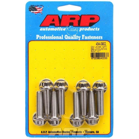 Arp 434-0902 12 Point Bellhousing Bolt Kit for GM LS Series ARP434-0902