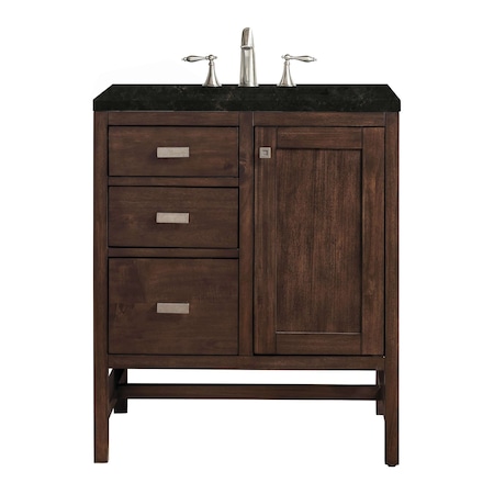 James Martin Vanities Addison 30" Single Vanity, Mid-Century Acacia, w/ 3 CM Phantome Eclos Top E444-V30-MCA-3PHT