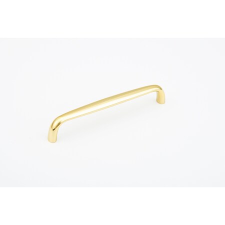 Schaub 6in Center to Center Traditional Cabinet Pull Bright Brass Finish 737-03