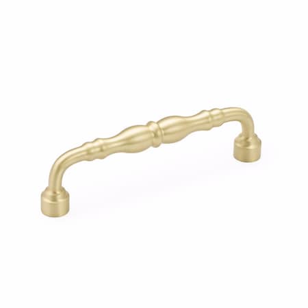 Schaub 6in Center to Center Colonial Cabinet Pull Satin Brass Finish 748-SB
