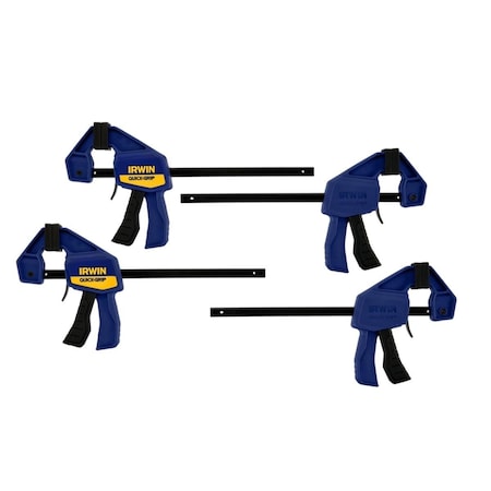 Tinkertools 6 in. Mini Quickgrip Clamp, Pack of 4 TI3307842