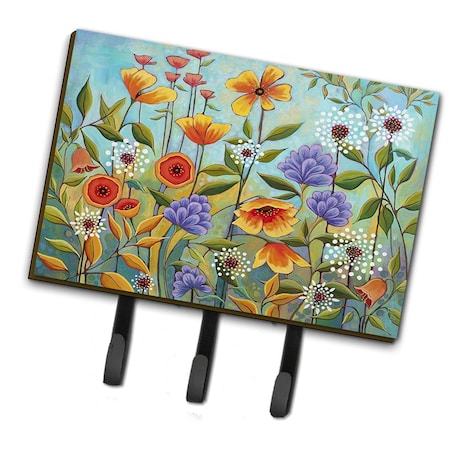 Carolines Treasures 6 x 2 x 9 in. Fresh Air Flowers Leash or Key Holder PPD3016TH68
