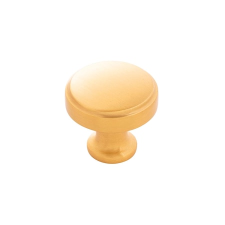 Gan Eden 1.25 in. dia. Cabinet Knobs, Brushed Gold Brass GA1559164
