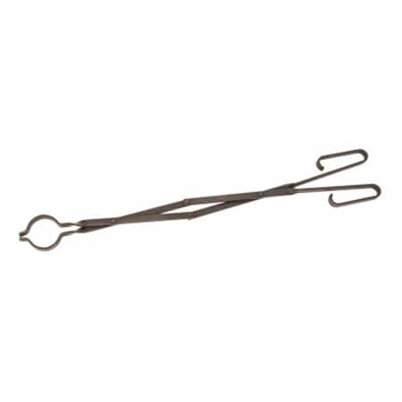 Panacea 15359 33 in. Black Deluxe 2 Handed Fireplace Tongs 178766