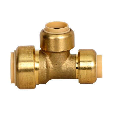 Usa Industrials SharkBite Push to Connect Tube Fitting, Brass, Reducing Union Tee, .75 Tube x .75 Tube x .5 Tube ZUSA-TF-PTC-LFBR-50