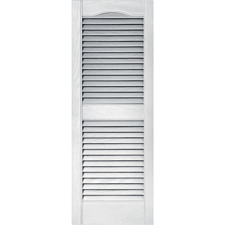 Builders Edge 15''x39'' Vinyl Louvered Shutter, 2PK 23140039001