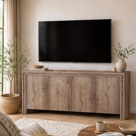 Manhattan Comfort Corin 60 in Sideboard in Brown (4-Door) TV1688-1