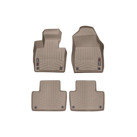 Weathertech Tan Front and Rear Floorliners, 2025 MINI Hardtop 4518931-456752