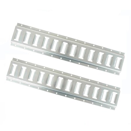 Mytee Products 2PK 5ft Horizontal E-Track Tie-Down Rail, Galvanized Steel Tie Down Track - Gray, 2PK ETKH5x2