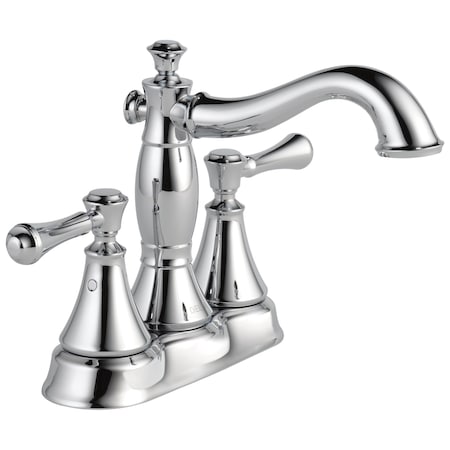 Delta 3-hole 4" installation Hole Centerset Lavatory Faucet, Chrome 2597LF-MPU