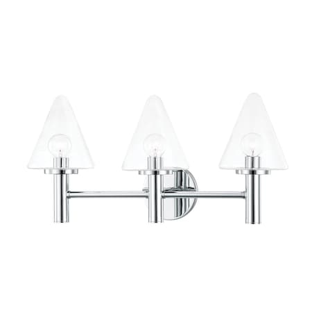 Mitzi Connie 3 Light Bath And Vanity 7 In. Polished Chrome H540303-PC