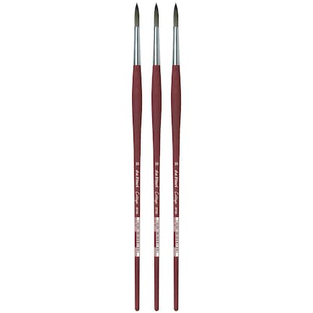 Da Vinci COLLEGE Student Brush, Synthetic, Acrylic & Oil, Round, Series 8730, Size 10, 3PK VA-8730_10