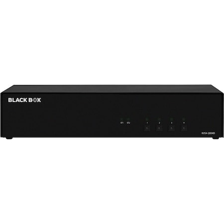 Black Box BLACK BOX NIAP4 SECURE KVM SWITCH, DUAL HEAD, 4-PORT, DVI-I, IF OUTSIDE TAPE IS BROKEN, UN KVS4-2004D