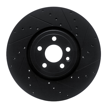 Dynamic Friction Co DFC Brake Rotor - Drilled and Slotted - Black 633-20033R