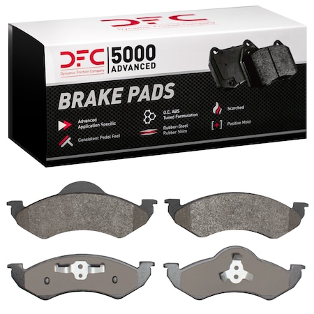 Dynamic Friction Co DFC 5000 Advanced Brake Pads - Semi Metallic 1551-0820-00