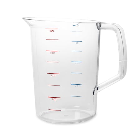 Rubbermaid Commercial BOUNCER MEASURING CUP 4 QT CLEAR SMFG321800CLR