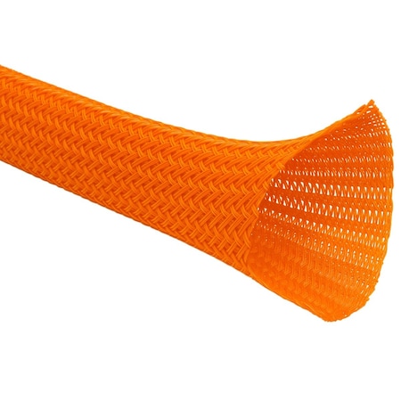 Kable Kontrol Wrap Around Cable Sleeving, 1/2 in Inside Dia., 25 ft, Halogen Free Polyester, Orange BSSCE0.50-OR-25