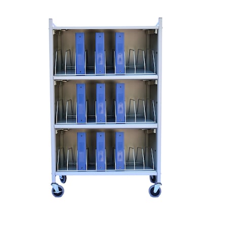 Omnimed Closed Chart Rack Holds X-Large Binders, 24 Binder Capacity 261524-LG