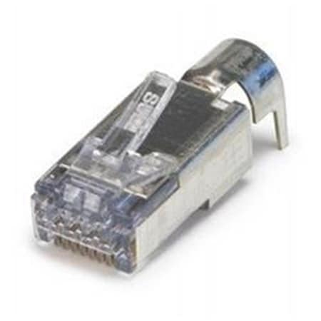 Cable Wholesale CableWholesale Platinum Tools ezEX-RJ45 CAT6A Shielded Crimp Plugs, External Ground, 50PK 202052J