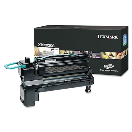 Lexmark Toner Cartridge, 20000 Page-Yield, Black, Max. Page Yield: 20, 000 X792X2KG