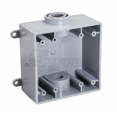 Topaz Junction Box, Type FSC, PVC, Wall Mount, 1" 1293