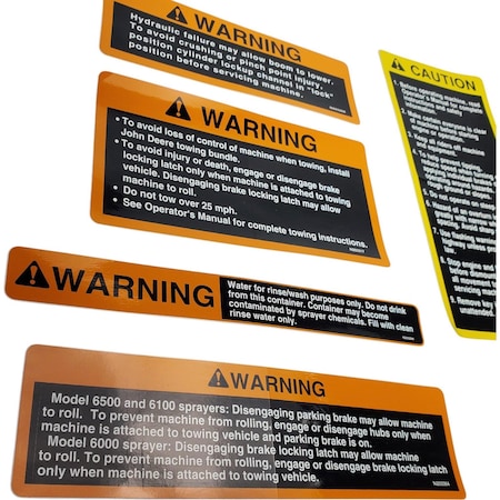 John Deere LABEL KIT, JOHN DEERE OEM AN202111 AN202111