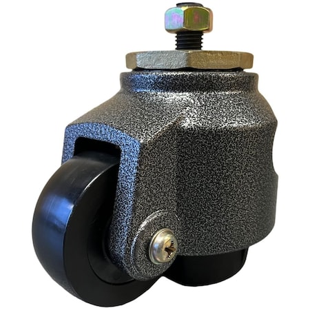 Hyw Products S-Type Leveling Casters Nylon Wheels 100S Top Plate With Bolt & Nut Included KC100S