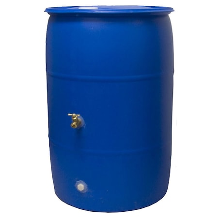 Good Ideas Big Blue 55 Gallon Rain Barrel RB55-BLUE
