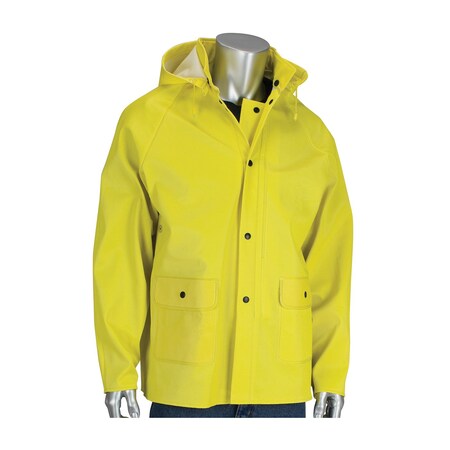 Falcon Ribbed PVC Jacket with Hood, 0.65 mm 201-650J/5X
