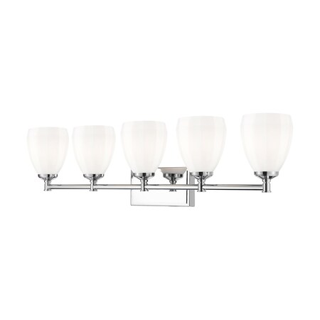 Z-Lite Oren 5-Light Vanity, 38 in W, Chrome 7004-5V-CH