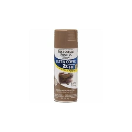 Rust-Oleum Spray Paint, Nutmeg, Satin, 12 oz 249070