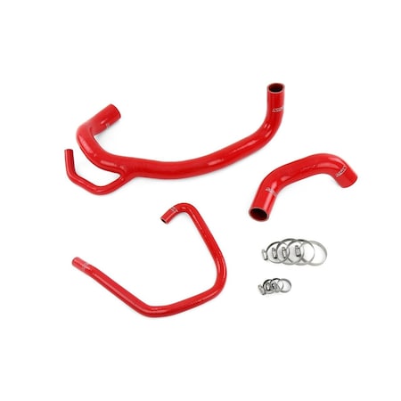 Hps Performance High Temp Reinforced Silicone Radiator Coolant Hose Kit, Red, 57-1616R-RED