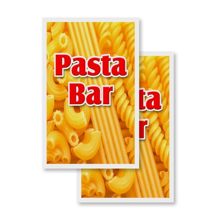 Signmission Pasta Bar, Vinyl Decals Only 24 Inch x 36 Inch, Vinyl Decal, 2PK DSB-2436-2PACK-Pasta Bar