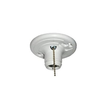Allied Moulded Products Lamp Holder, 4-9/16 in W x 2-1/8 in H Dimensions, 250 V, 660 W, White LH-12P