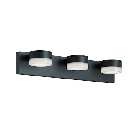 Afx Emma 24in LED Vanity Light, Black EMAV2404LAJUDBK