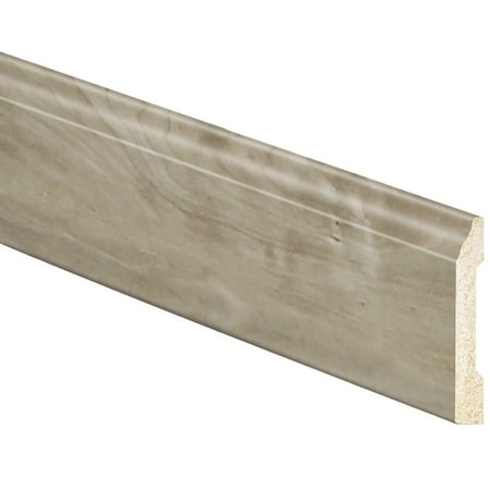 Inteplast Building Products Baseboard Moulding, 8 ft L, 319 in W, 34 in Thick, Square Edge Profile, Polystyrene 86230800504