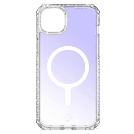 Itskins Hybrid r Iridescent Magsafe Case For Apple Iphone 15 / Iphone 14 / Iphone 13, Iridescent Violet AP5N-HMAUM-BUPE