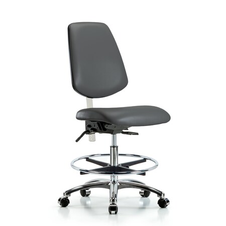 Blue Ridge Ergonomics Vinyl Clean Room Chair BR-NCR-VMBCH-MB-CR-T1-A0-CF-CC-8823